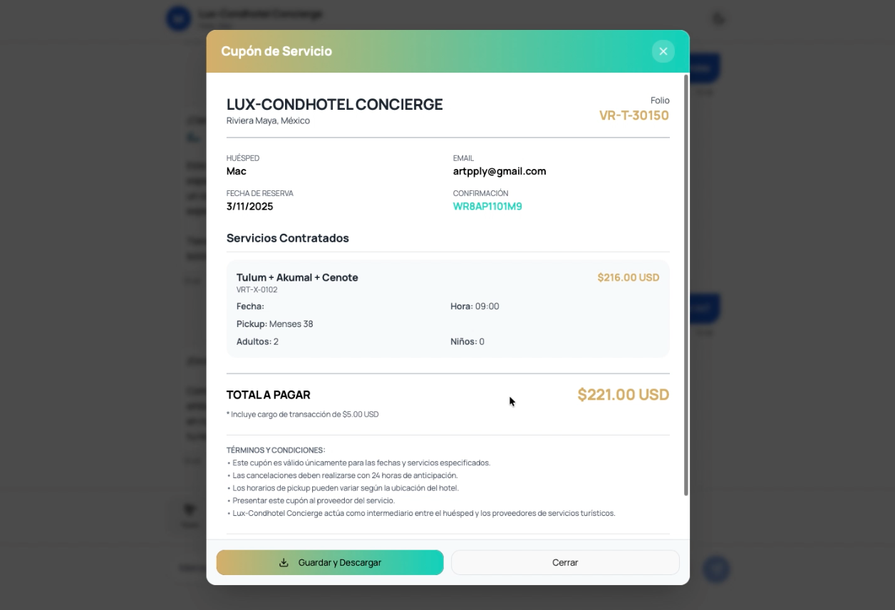 Guest Interface Screenshot 1